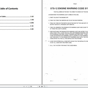 Hagie STS 12 Technical Manual