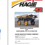 Hagie STS 12 Operator Manual 493505