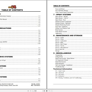 Hagie STS 14 Technical Manual 493580