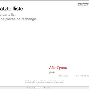 Hako Alle Typen (999) Spare Parts List