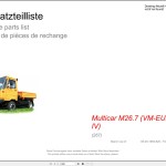 Hako M26.7 VM-EURO IV (267) Spare Parts List