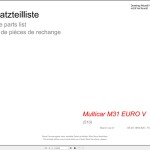 Hako M31 EURO V (510) Spare Parts List