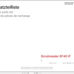 Hako Scrubmaster B140 R Spare Parts List