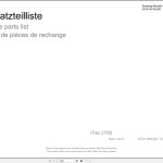 Hako Trac 2750 Spare Parts List