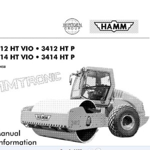 Hamm 3412(VIO,P) 3414(VIO,P) H1.60 Hydraulic Electric Diagrams