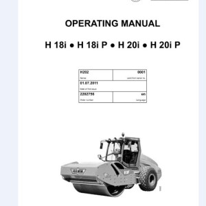 Hamm H18i(P) H20i(P) H2.02 Hydraulic Electric Diagrams