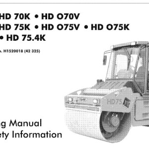 Hamm HD70(K,V) HD75(K,V) HD75.4(K) H1.52 Hydraulic Electric Diagrams