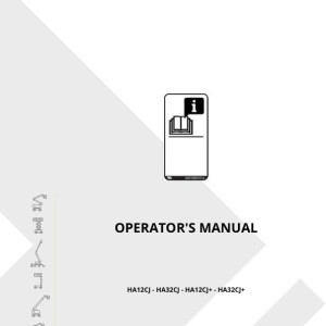 Haulotte HA12CJ HA32CJ HA12CJ+ HA32CJ+ Operator Manual 4000827180