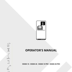 Haulotte SIGMA 16 46 PRO Operator Manual 4001262610