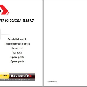 Haulotte HLA19PX 55XA Spare Parts Catalog 4001071110 04.2025 EN FR