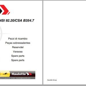 Haulotte HLA19PX 55XA Spare Parts Catalog 4001071110 12.2025 EN FR