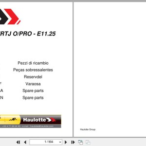 Haulotte HT23RTJ O to HT67RTJ PRO Spare Parts Catalog 4001191690 11.2025 EN FR