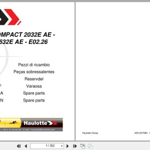 Haulotte Scissor Lift COMPACT 10N to 2032AE Spare Parts Catalog 4001227080 02.2026 EN FR