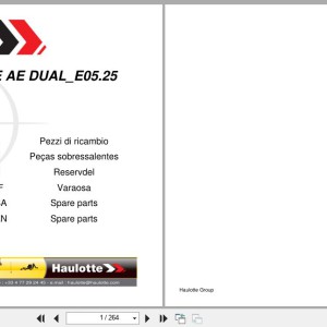 Haulotte Scissor Lift COMPACT 3947E DUAL Spare Parts Catalog 4001309070 E05.2025 EN FR