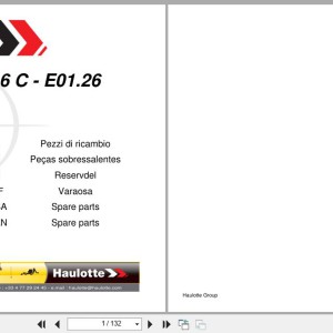 Haulotte STAR 6 C Spare Parts Catalog 4001242660 01.2026 EN FR