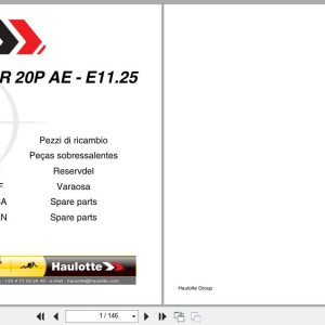 Haulotte STAR 8P AE 20P AE Spare Parts Catalog 4001387200 11.2025 EN FR