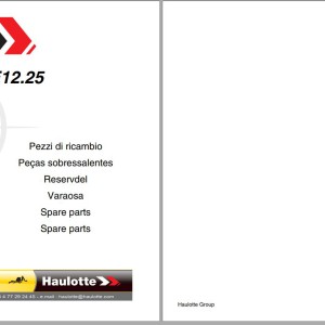 Haulotte Trailers 65XA Spare Parts Catalog 4001303350 E12.2025 EN FR