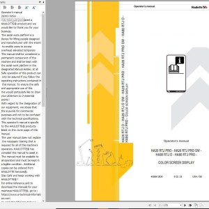 Haulotte HA26 RTJ PRO to HA80 RTJ PRO Operator's Manual 4000813030