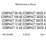 Haulotte COMPACT 8N AE to 14 AE Maintenance Book