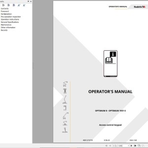 Haulotte OPTIMUM 8 OPTIMUM 1931E Operator's Manual 4001273770