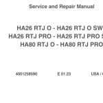 Haulotte HA26RTJ O to HA80RTJ PRO Service and Repair Manual
