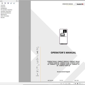 Haulotte COMPACT 8N AE to COMPACT 3947E AE Operator's Manual 4001283280