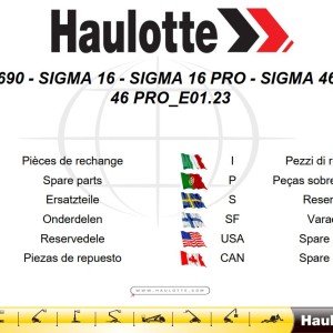 Haulotte SIGMA 16 to SIGMA 46 PRO Parts Catalog