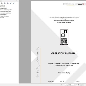 Haulotte HT23RTJ O to HT67RTJ PRO Operator's Manual 4000664900