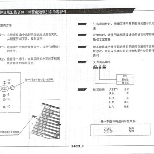 Heli AC Tractor G Series 8-10t Parts Manual