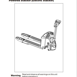 Heli Electric Pallet Truck CBD15-170J Parts Manual