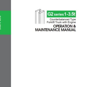 Heli Forklift G2 series 1-3.5t Operation And Maintenance Manual