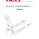 Heli Pallet Truck CBD15J-Li2 CBD18J-Li2 CBD20J-Li2 Service Parts Manual