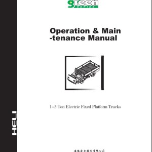 Heli Platform Truck G Series 1-5t Operation and Maintenance Manual