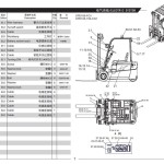 Heli Three-wheel Forklift G series 1t 2t Parts Service Manual