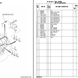 Mitsubishi Diesel Engine S6S Parts Catalogue