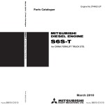 Mitsubishi Diesel Engine S6S-T Parts Catalogue