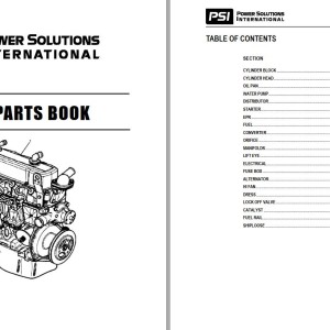 PSI Engine GM 3.0L Parts Manual