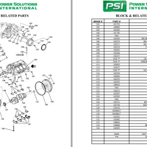 PSI Engine GM4.3 Parts Manual