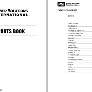 PSI Engine MMC 2.4L Parts Manual