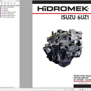 Hidromek Engine Isuzu 6UZ1 Stage 5 Service Manual REV00