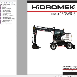 Hidromek HMK 150WR-5 Stage 5 Service Manual Electric and Hydraulic Schematic REV00