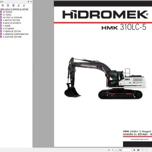 Hidromek HMK 310LC-5 Stage 5 Service Manual Electric and Hydraulic Schematic REV01