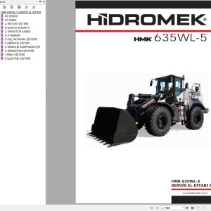 Hidromek HMK 635WL-5 Stage 5 Service Manual Electric and Hydraulic Schematic REV00