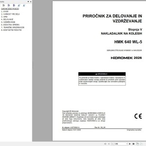 Hidromek HMK640WL-5 Stage5 Operation Manual L227202408 2026 SL