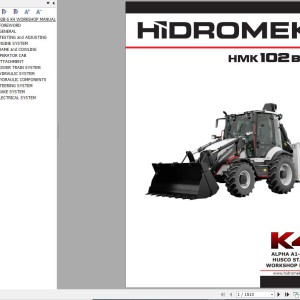 Hidromek HMK102B HMK102S K4 ALPHA A1-A4-A5 HUSCO STAGE V Workshop Manual