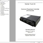 Daimler Truck AG CPC4-ECAN Operating Manual PDF