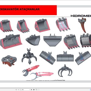 Hidromek Excavator Attachments Information TR
