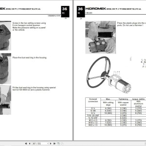 Hidromek HMK 200W-3 Workshop Manual H237315100