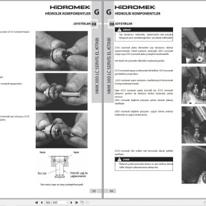 Hidromek HMK 300LC-3 Workshop Manual TR