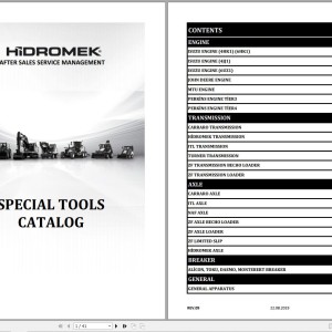 Hidromek Special Tools Catalog Rev.09 PD